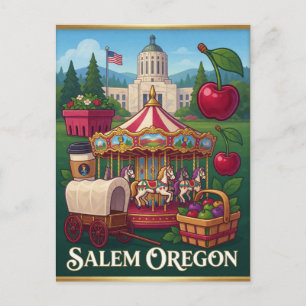 Carte Postale Patrimoine de la ville de Salem Oregon