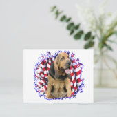 Carte Postale Patriote de Bloodhound (Debout devant)