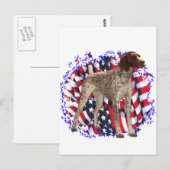 Carte Postale Patriote de pointeur à pois courts allemand (Devant / Derrière)