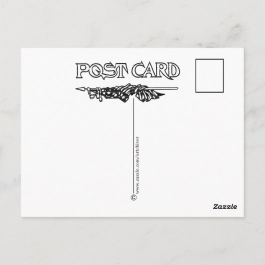 CARTE POSTALE "PATRIOTIC GARDEN" FLOWER FLAG (Dos)