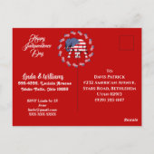 Carte Postale Patriotic Stars Little Firecracker Anniversaire In (Dos)
