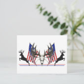 Carte Postale Patriotic Whitetail (Debout devant)
