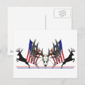 Carte Postale Patriotic Whitetail (Devant / Derrière)