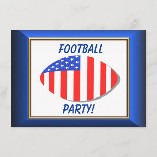 Carte postale patriotique d'invitation du football