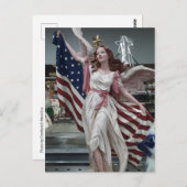 Carte Postale Patriotique Maiden (Devant / Derrière)