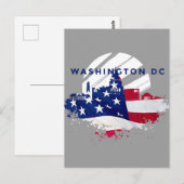 Carte postale Patriotique Washington DC (Devant / Derrière)