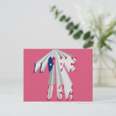 Carte Postale Patriotisme effarant : I Love USA Perspective Art (Debout devant)