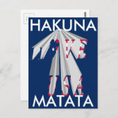 Carte Postale Patriotisme effarant : I Love USA Perspective Art (Devant / Derrière)