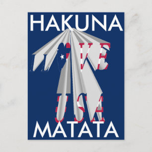 Carte Postale Patriotisme effarant : I Love USA Perspective Art