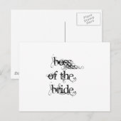 Carte Postale Patron de la mariée (Devant / Derrière)