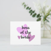 Carte Postale Patron de la mariée (Debout devant)