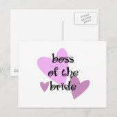 Carte Postale Patron de la mariée (Devant / Derrière)