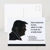 Carte postale - Patron narcissique (Devant / Derrière)