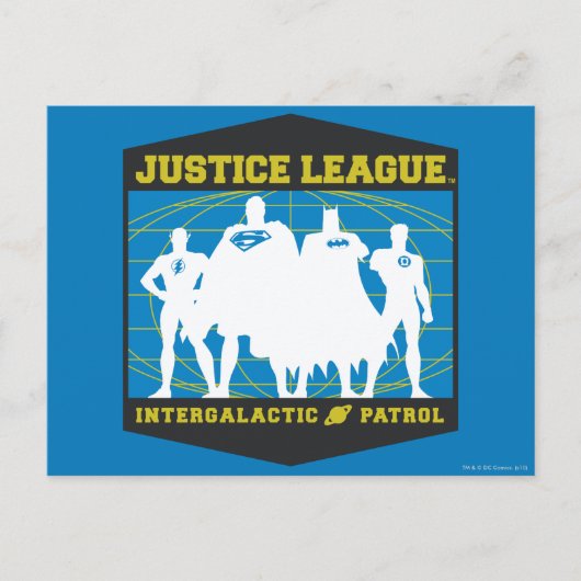 Carte Postale Patrouille intergalactique de la Ligue de Justice (Devant)
