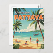 Carte Postale Pattaya Beach Thaïlande Voyage (Devant / Derrière)