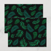 Carte Postale Pattern Tropical Leaves (Devant / Derrière)