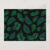 Carte Postale Pattern Tropical Leaves (Dos)