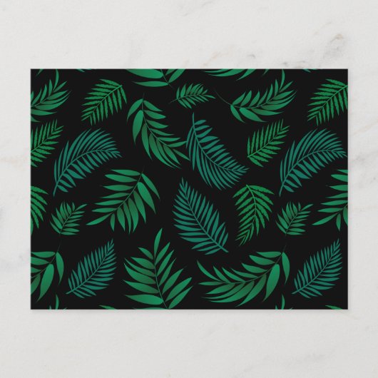 Carte Postale Pattern Tropical Leaves (Devant)