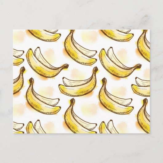 Carte Postale Pattern with banana (Devant)