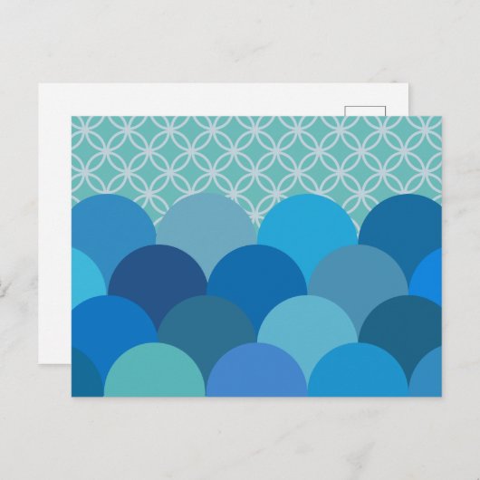 Carte Postale Patterned Circles 2  (Devant / Derrière)