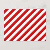 Carte Postale Patterns à barres rouges et blanches (Devant)