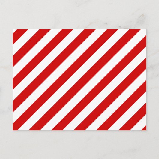 Carte Postale Patterns à barres rouges et blanches (Devant)