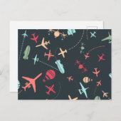 Carte Postale Patters de l'aviation (Devant / Derrière)