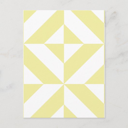 Carte Postale Patters de Pale Yellow (Devant)