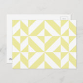 Carte Postale Patters de Pale Yellow (Devant / Derrière)