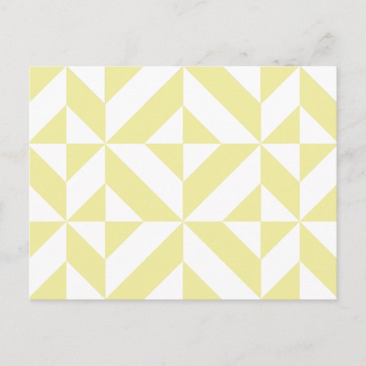 Carte Postale Patters de Pale Yellow (Devant)