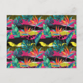 Carte Postale Patters de texture tropicale (Devant)