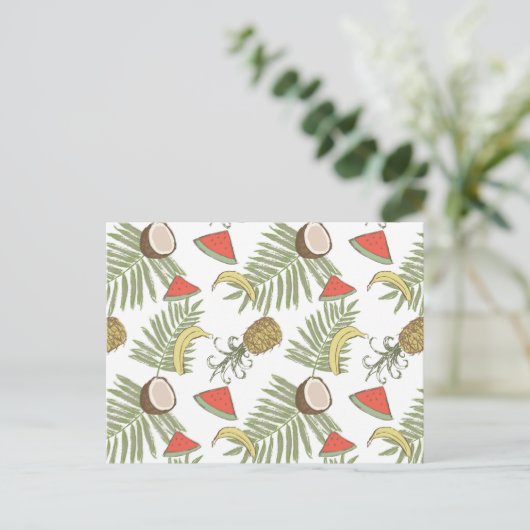 Carte Postale Patters de Tropical Fruit (Debout devant)