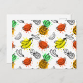 Carte Postale Patters de Vector Graphic Seamless (Devant / Derrière)