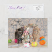 Carte postale Patton & Buffington Pâques - Chat / (Devant / Derrière)