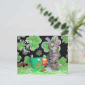 Carte Postale Patton's St. Patrick's Day Postcard - Chat / Kitte (Debout devant)