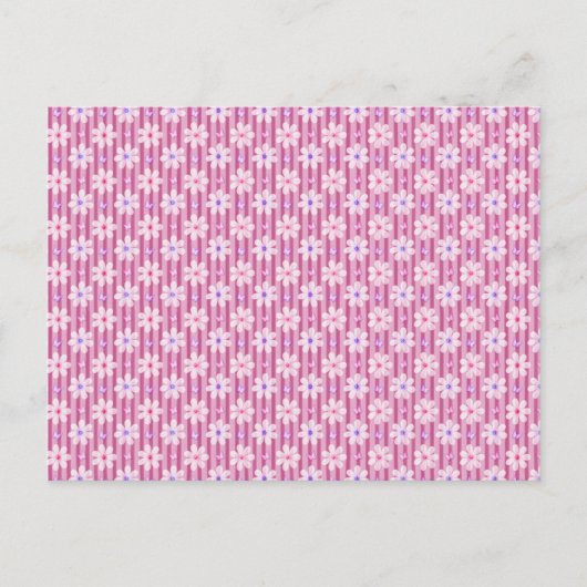 Carte Postale Patty rose Floral Pattern (Devant)