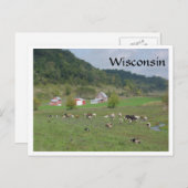 Carte Postale Pâturage du Wisconsin (Devant / Derrière)
