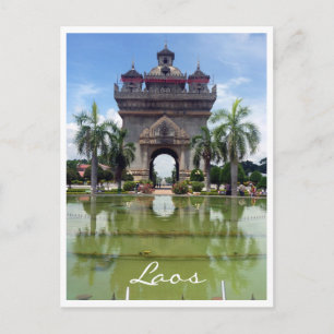 Carte Postale patuxai gate vientiane