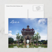 Carte Postale patuxai laos (Devant / Derrière)