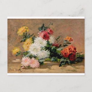 Carte Postale Paul Biva Fleurs Vintages