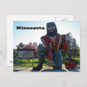 Carte Postale Paul Bunyan Minnesota (Devant / Derrière)