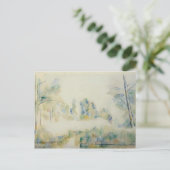 Carte Postale Paul Cezanne - Arbres au bord de l'eau (Debout devant)