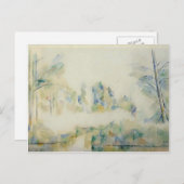 Carte Postale Paul Cezanne - Arbres au bord de l'eau (Devant / Derrière)