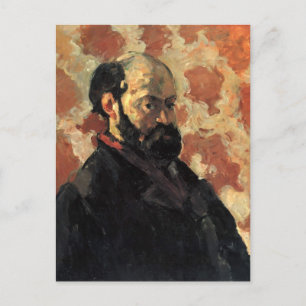 Carte Postale Paul Cezanne - Autoportrait, arrière - plan rose