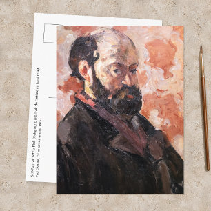 Carte Postale Paul Cezanne - Autoportrait avec fond rose