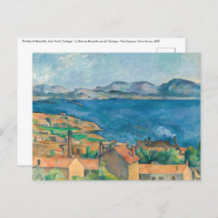 Carte Postale Paul Cezanne - Baie de Marseille, vue d'Estaque