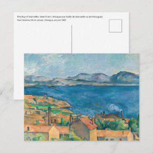 Carte Postale Paul Cezanne - Baie de Marseille vue d'Estaque