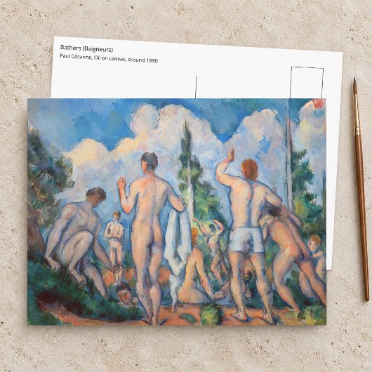 Carte Postale Paul Cezanne - Baigneurs