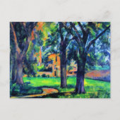 Carte Postale Paul Cezanne - Châtaignier et Ferme, (Devant)