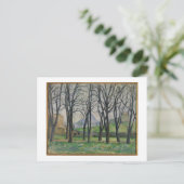 Carte Postale Paul Cezanne | Châtaigniers à Jas de Bouffan, c (Debout devant)